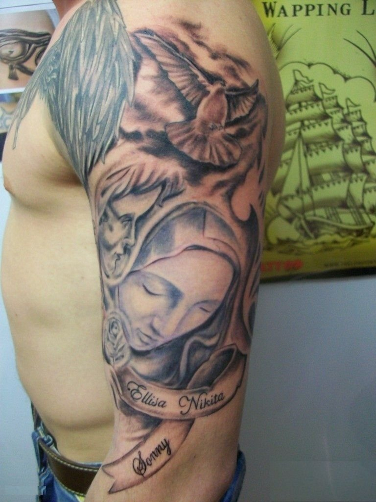 10 Attractive Religious Half Sleeve Tattoo Ideas with measurements 768 X 1024