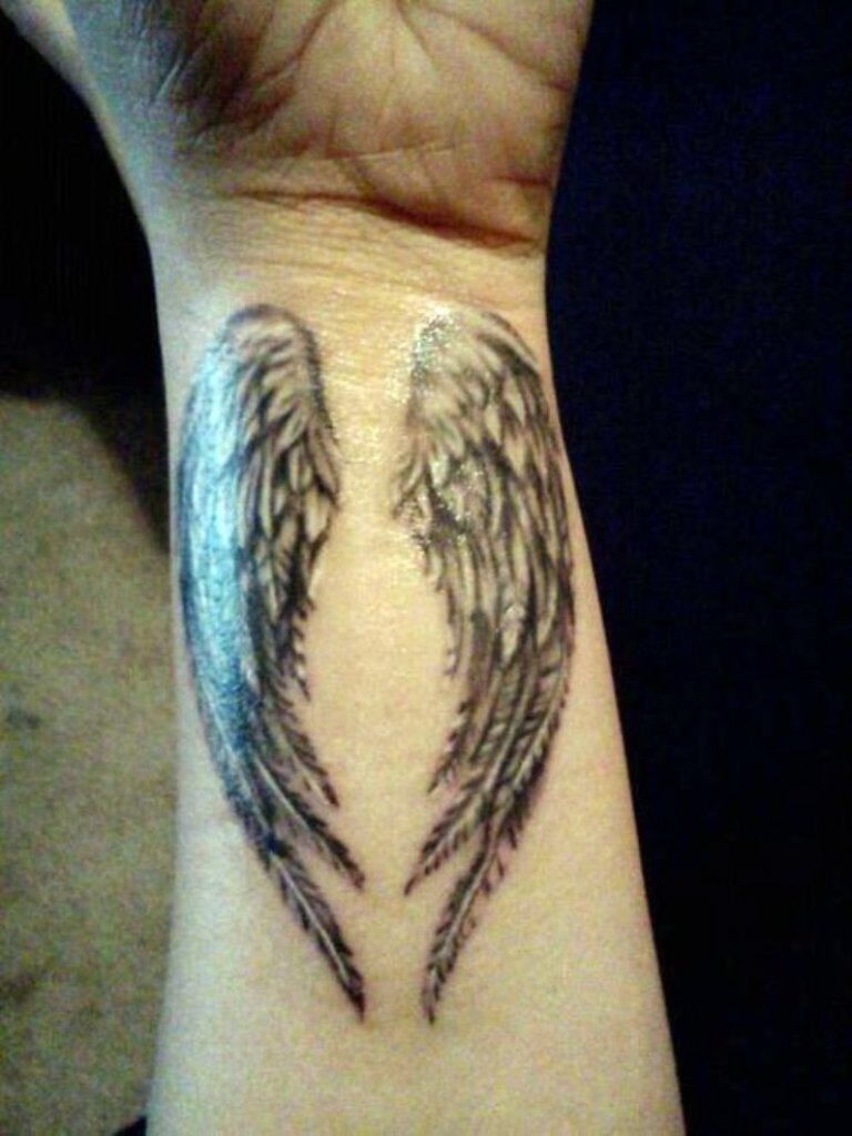 101 Best Angel Wings Tattoos Designs with proportions 768 X 1024