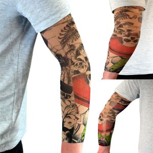 11 Style Fake Arm Tattoo Nylon Sleeve Party Theme Dress Up Rocker inside proportions 1800 X 1800