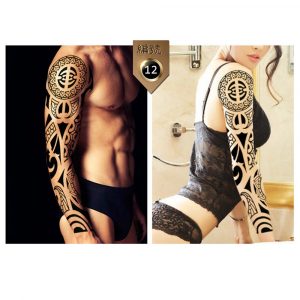 1pcs Full Arm Temporary Tattoo Sticker Men And Women Waterproof pertaining to size 1000 X 1000