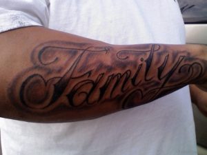 20 Best Family Wording Tattoo On Arm in proportions 1024 X 768