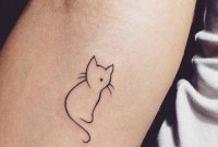 20 Cute Simple Cat Tattoo Ideas For Kitty Lovers Tatuaggi with size 1000 X 1658
