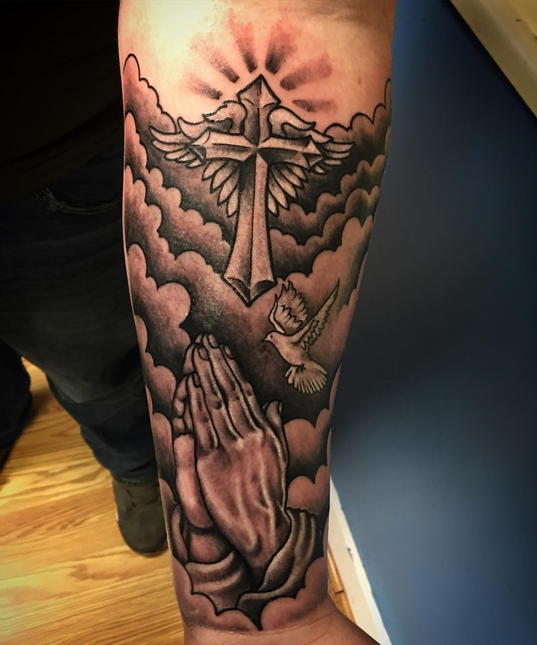 20 Dove Tattoos With Clouds inside size 1080 X 1297