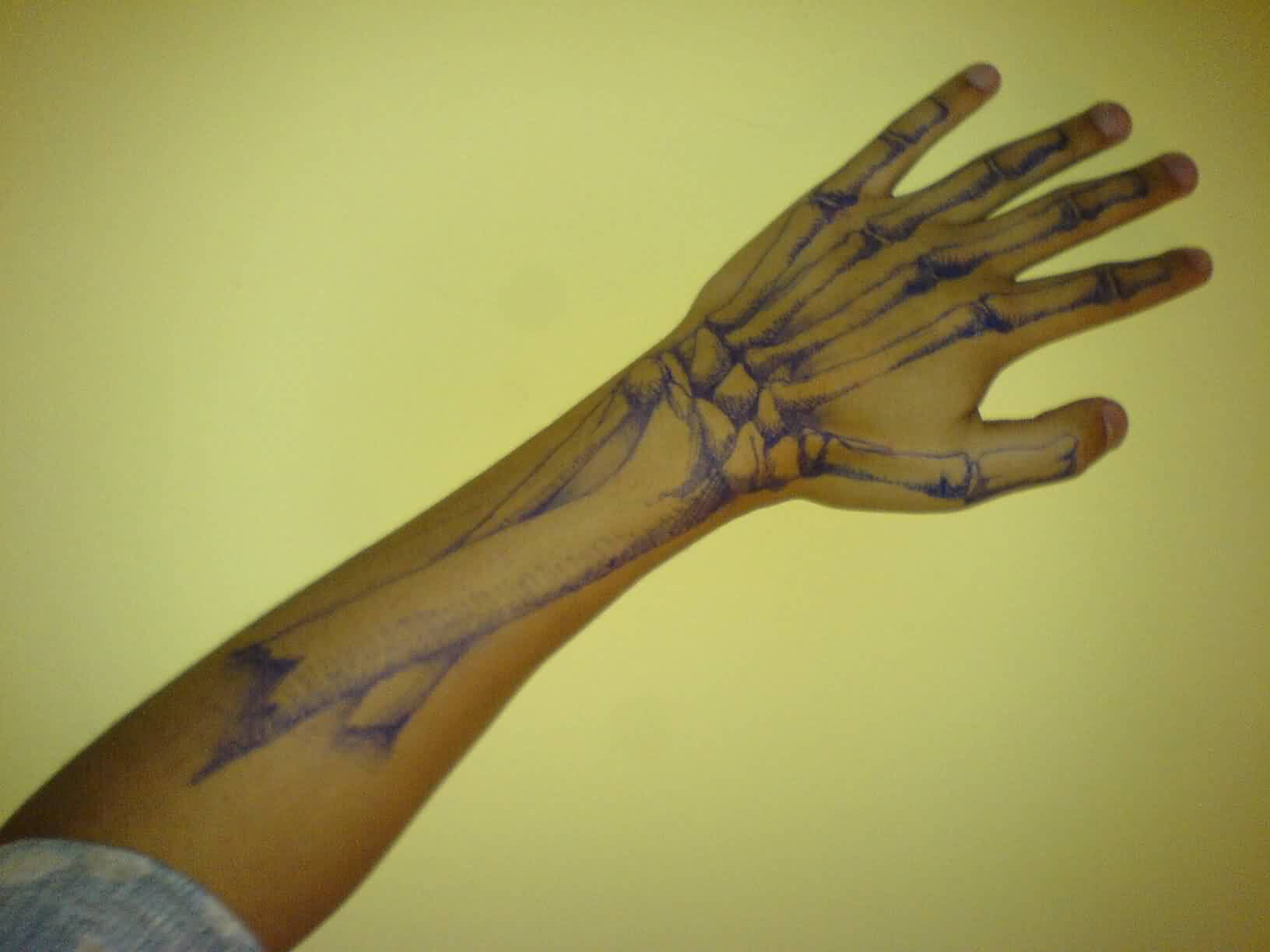 Bone Tattoo On Arm • Arm Tattoo Sites