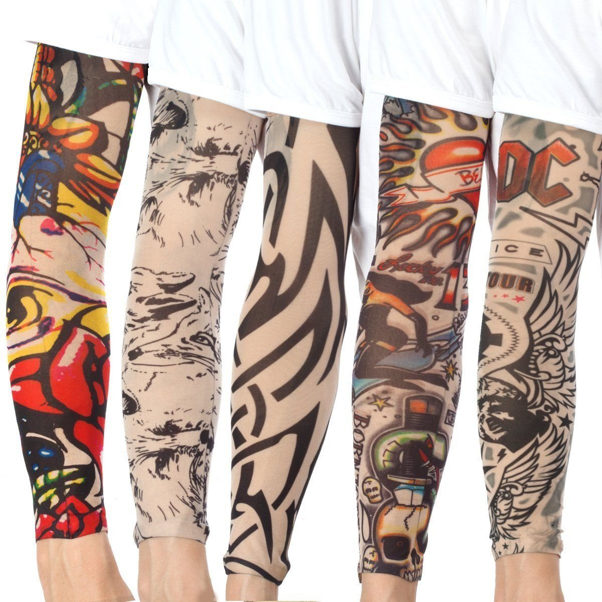 20 Pcs Set Fake Temporary Tattoo Sleeves Art Arm Sunscreen Most with regard to proportions 1200 X 1200