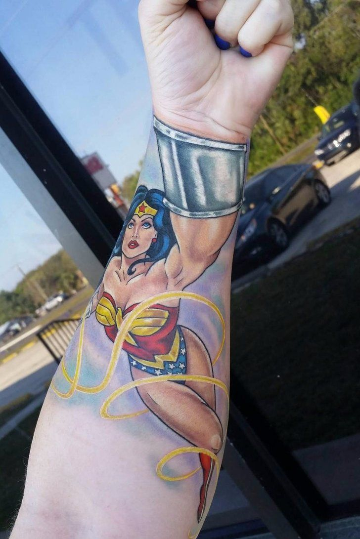 20 Wonder Woman Tattoos That Will Make You Feel Like One Powerful with proportions 728 X 1091