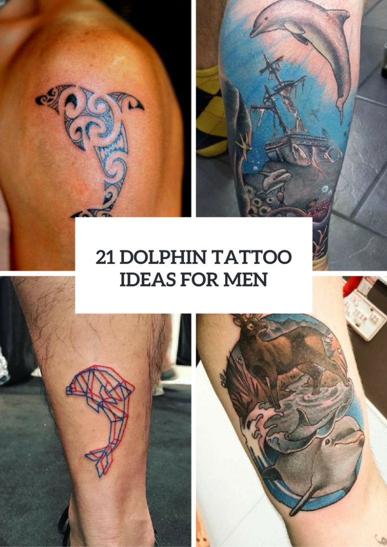 21 Fabulous Dolphin Tattoo Ideas For Men Styleoholic throughout size 775 X 1096