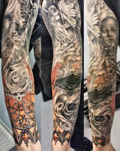 21 Full Sleeve Religious Tattoos within dimensions 1522 X 1909