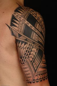 2232 Tattoo Samoan Polynesian Half Sleeve Free Download Tattoo regarding proportions 1067 X 1600