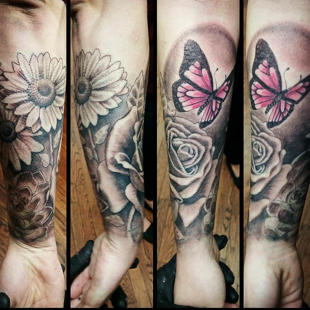 Butterfly Tattoo Arm Sleeve Arm Tattoo Sites
