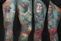 25 Awesome Colored Sleeve Tattoos Tattoozza with regard to dimensions 1080 X 810