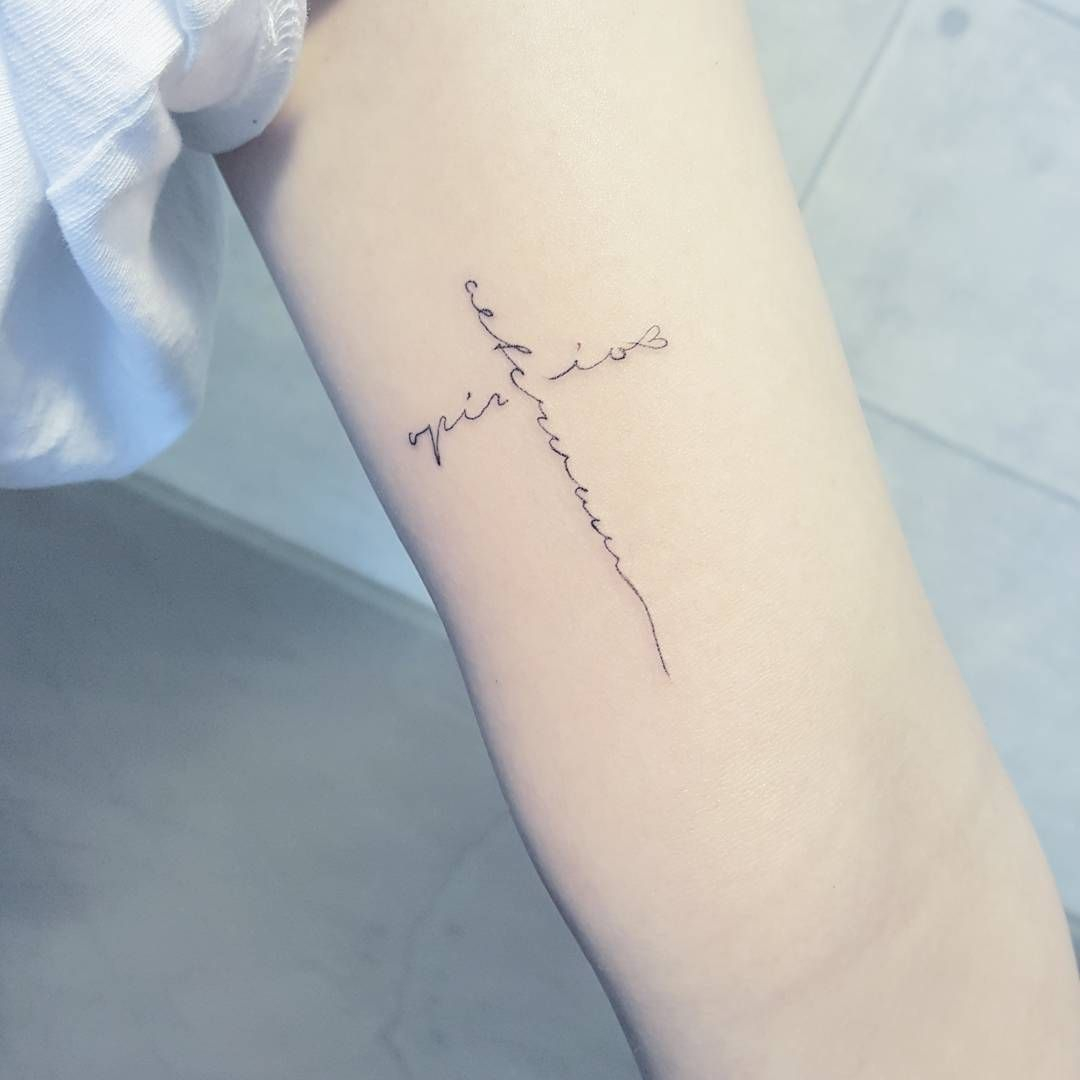 25 Unique Small Cross Tattoo Designs Simple And Lovely Yet in proportions 1080 X 1080
