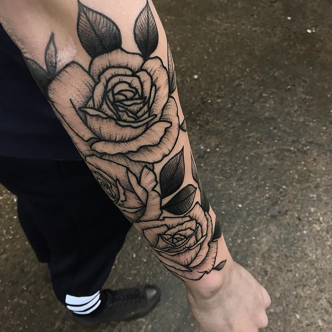 Tattoo Flowers Arm Man Arm Tattoo Sites