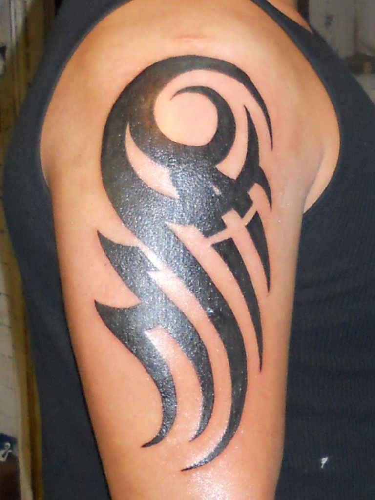 30 Best Tribal Tattoo Designs For Mens Arm Armband Tattoo intended for measurements 768 X 1024