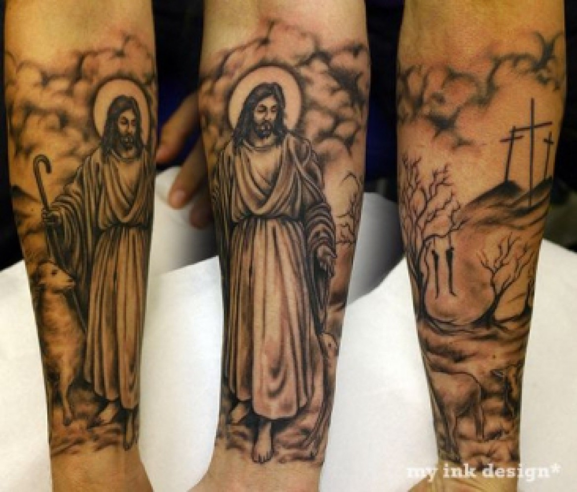 30 Christian Tattoos On Sleeve pertaining to sizing 1170 X 997