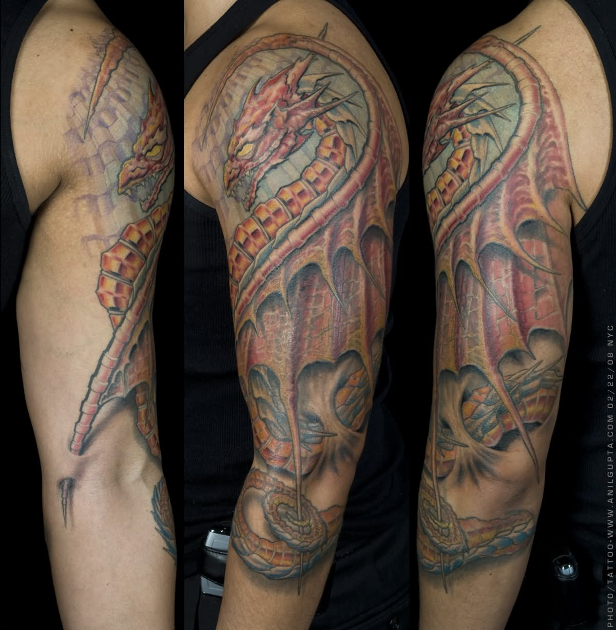 30 Fantasy Tattoos On Sleeve in size 1200 X 1229