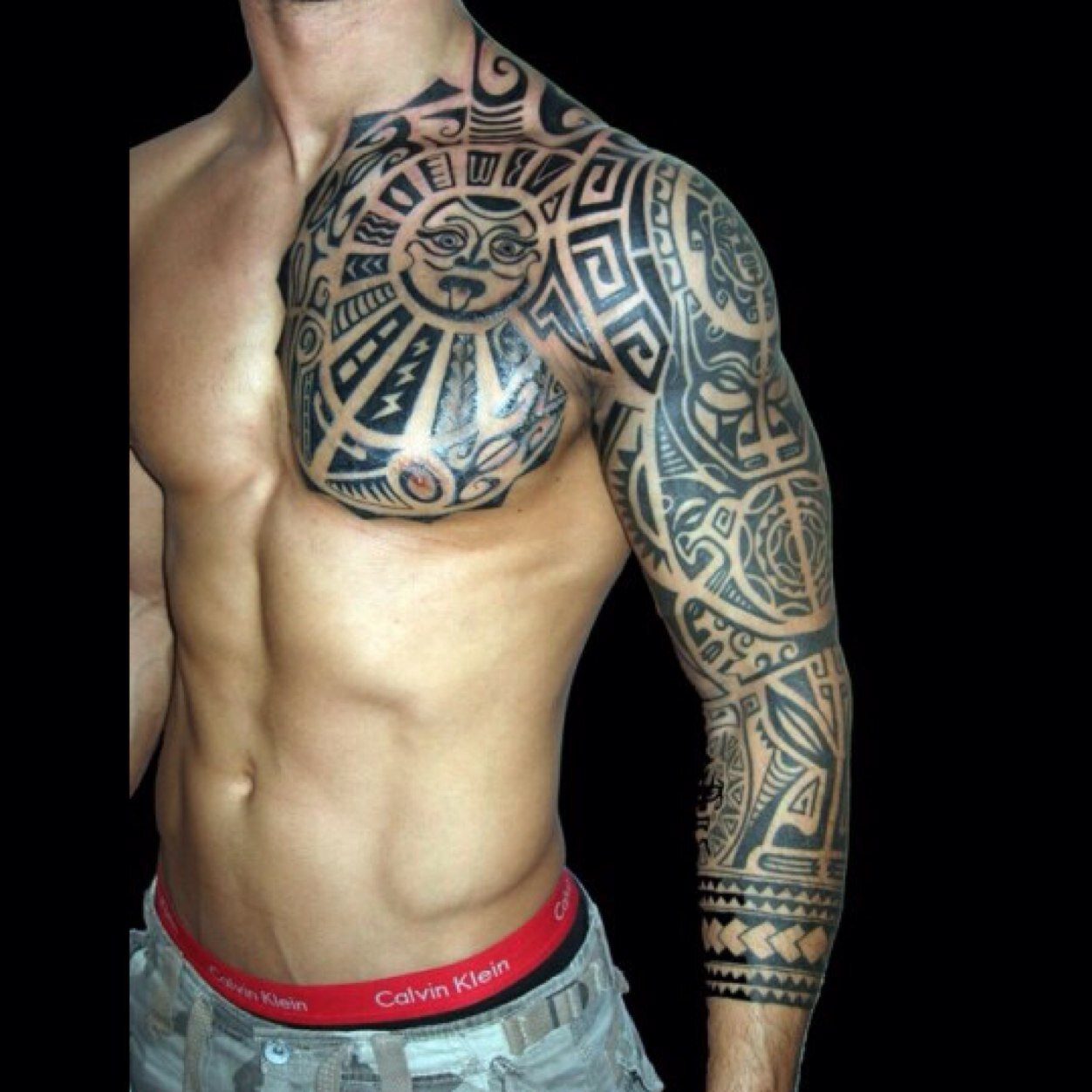 Left Arm Tribal Sleeve Tattoo Arm Tattoo Sites