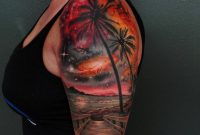 33 Awesome Beach Scenery Tattoos throughout sizing 1000 X 1000