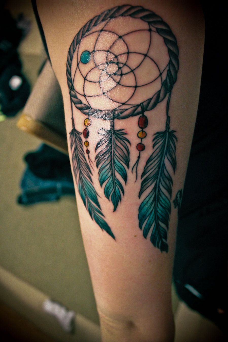 35 Awesome Dreamcatcher Tattoos And Meanings Tattoo Inspiration regarding proportions 900 X 1350