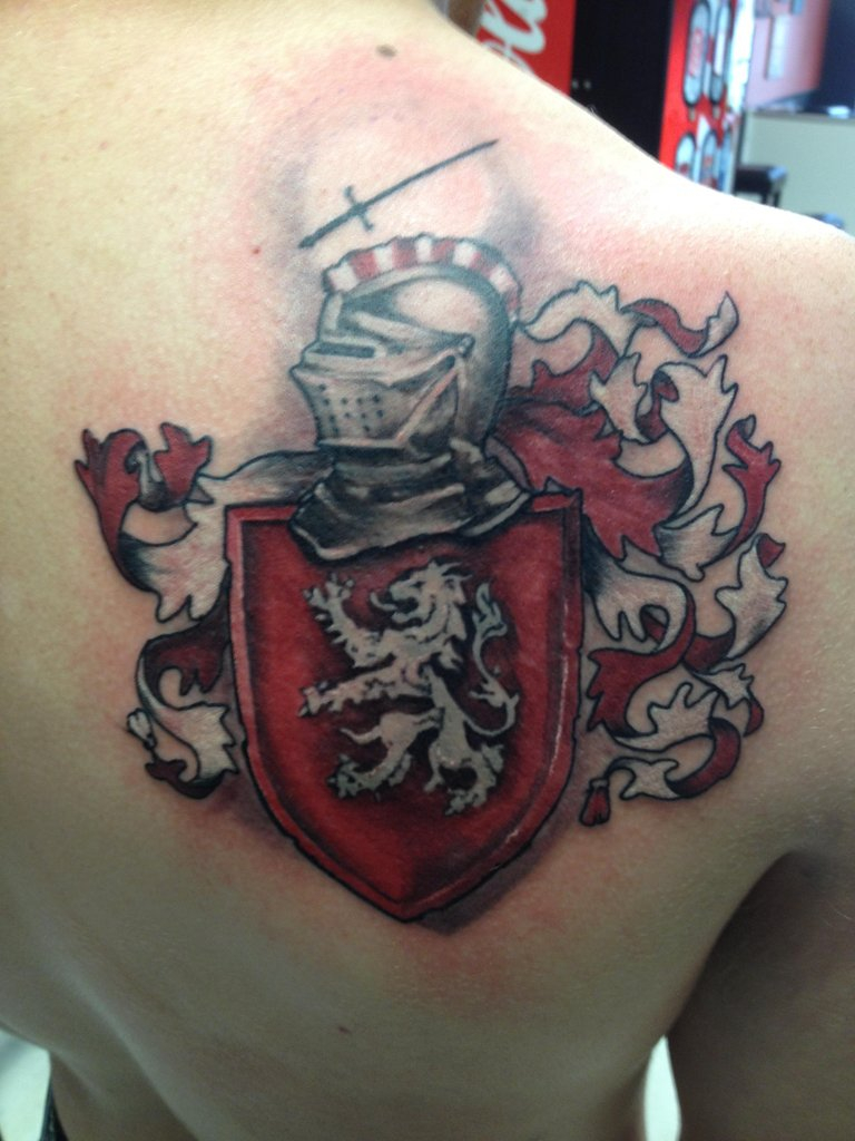 35 Family Crest Tattoos With Pride Tattoos Win inside size 768 X 1024