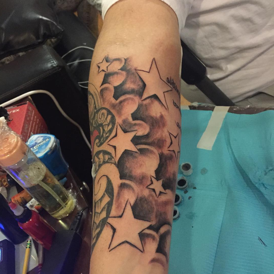 36 Clouds And Stars Tattoos With Meanings within size 1080 X 1080