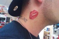39 Attractive Kiss Tattoos On Neck inside sizing 1024 X 768