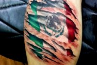3d Tattoo On Calf Mexican Flag 3d Studio Art Tattoo Portfolio pertaining to dimensions 2550 X 3300