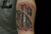 3d Terminator Robot Arm Tattoo On Forearm 2018 Tattoos Ideas for sizing 1024 X 1540