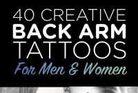 40 Creative Back Arm Tattoos For Men Women Tattooblend with size 595 X 1490