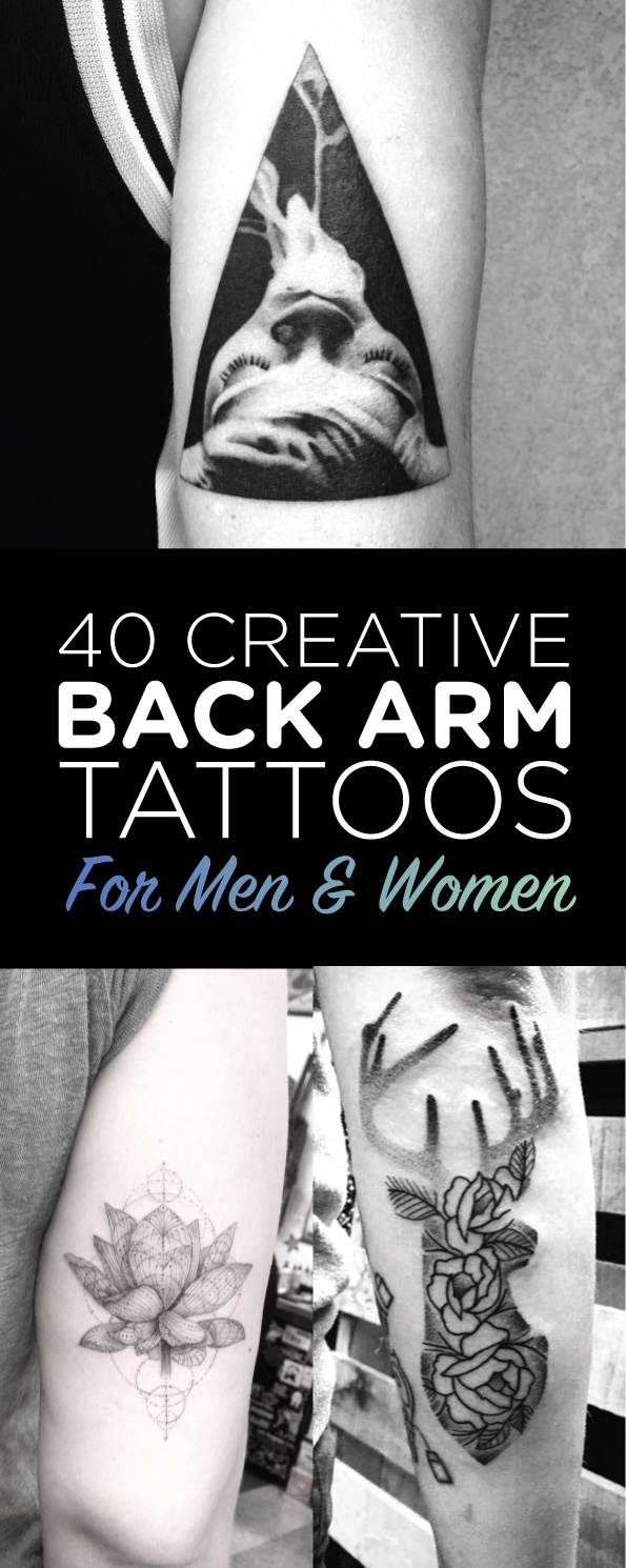 40 Creative Back Arm Tattoos For Men Women Tattooblend with size 595 X 1490