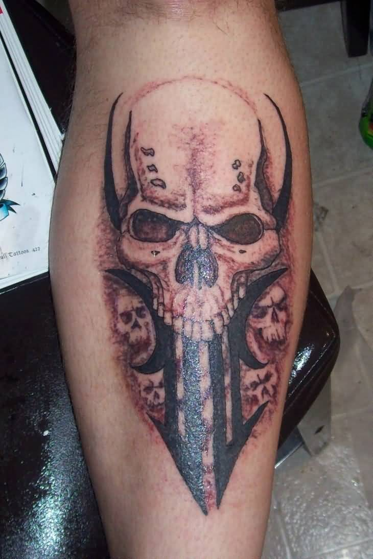 40 Tribal Skull Tattoos Ideas with regard to measurements 730 X 1094