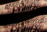 43 Forearm Word Tattoos pertaining to proportions 1024 X 962