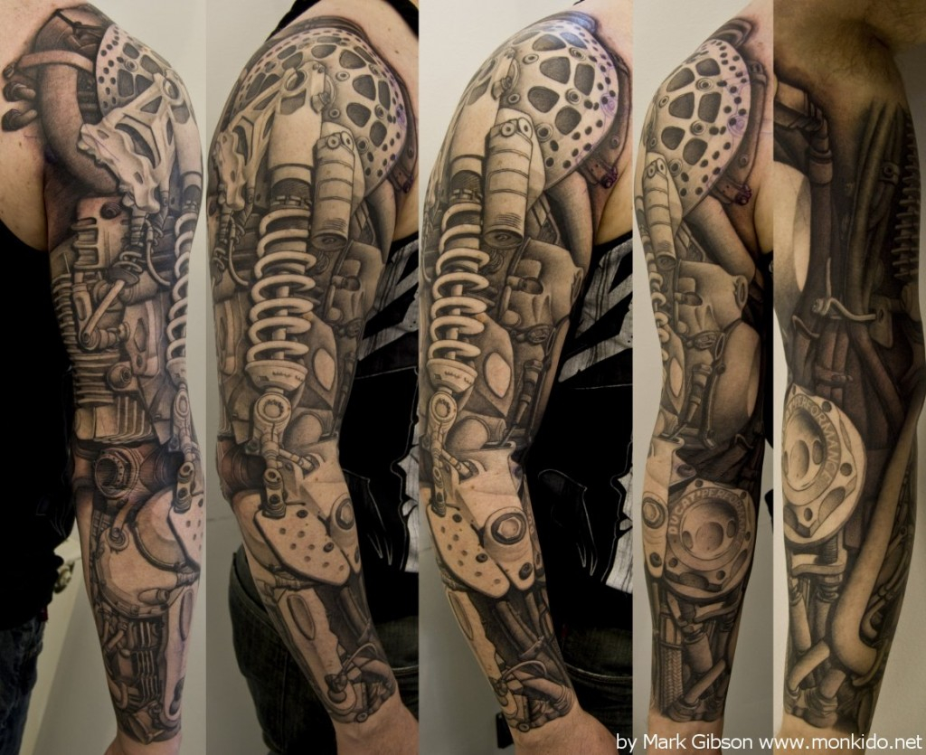 45 Awesome Biomechanical Tattoos Inkdoneright throughout proportions 1024 X 835