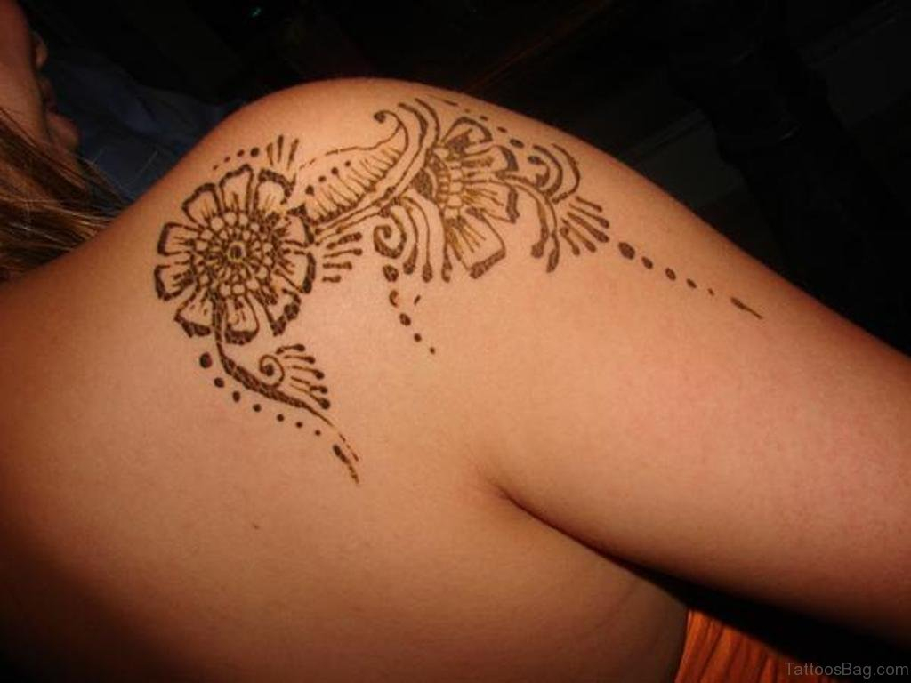 45 Lovely Henna Tattoo On Shoulder pertaining to dimensions 1024 X 768