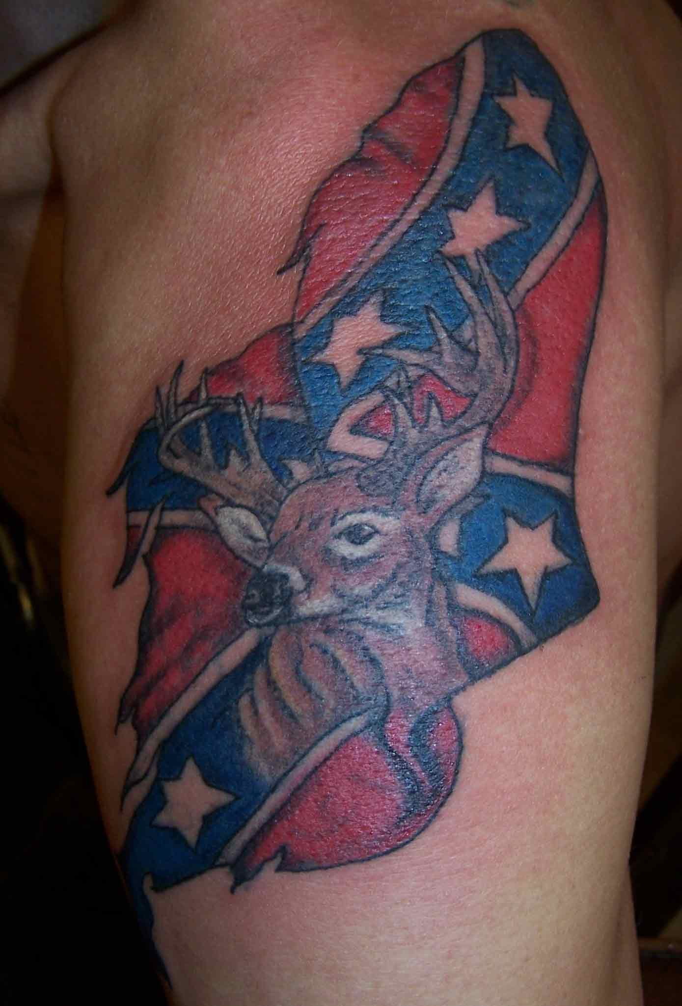 45 Rebel Flag Tattoos pertaining to proportions 1389 X 2050