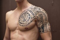45 Tribal Chest Tattoos For Men with regard to size 1055 X 850