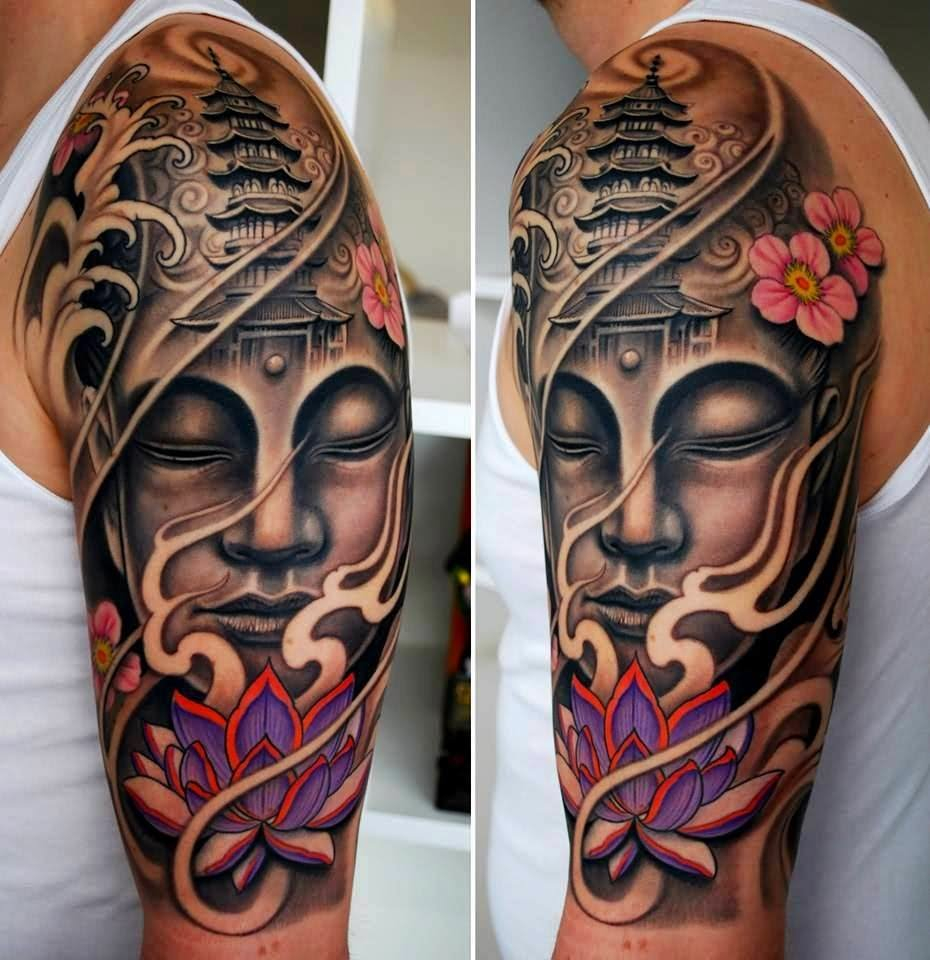Lotus Flower Arm Sleeve Tattoos Arm Tattoo Sites