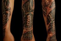 54 Mechanical Sleeve Tattoos pertaining to measurements 864 X 924