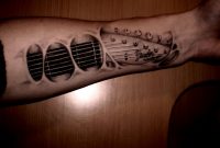 55 Elegant Guitar Tattoos for proportions 1024 X 768