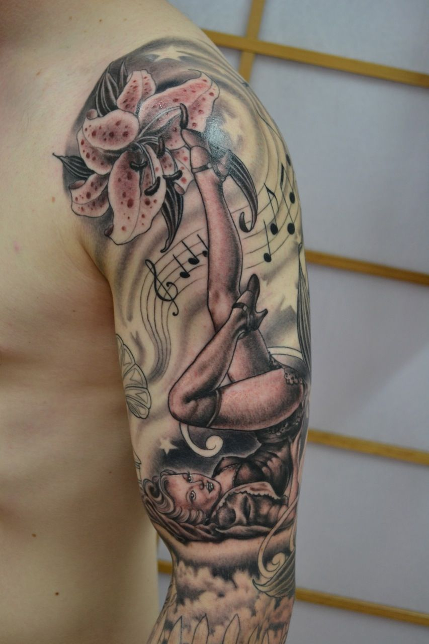55 Pin Up Girl Tattoos You Will Fall In Love With Tattoos for sizing 853 X 1280