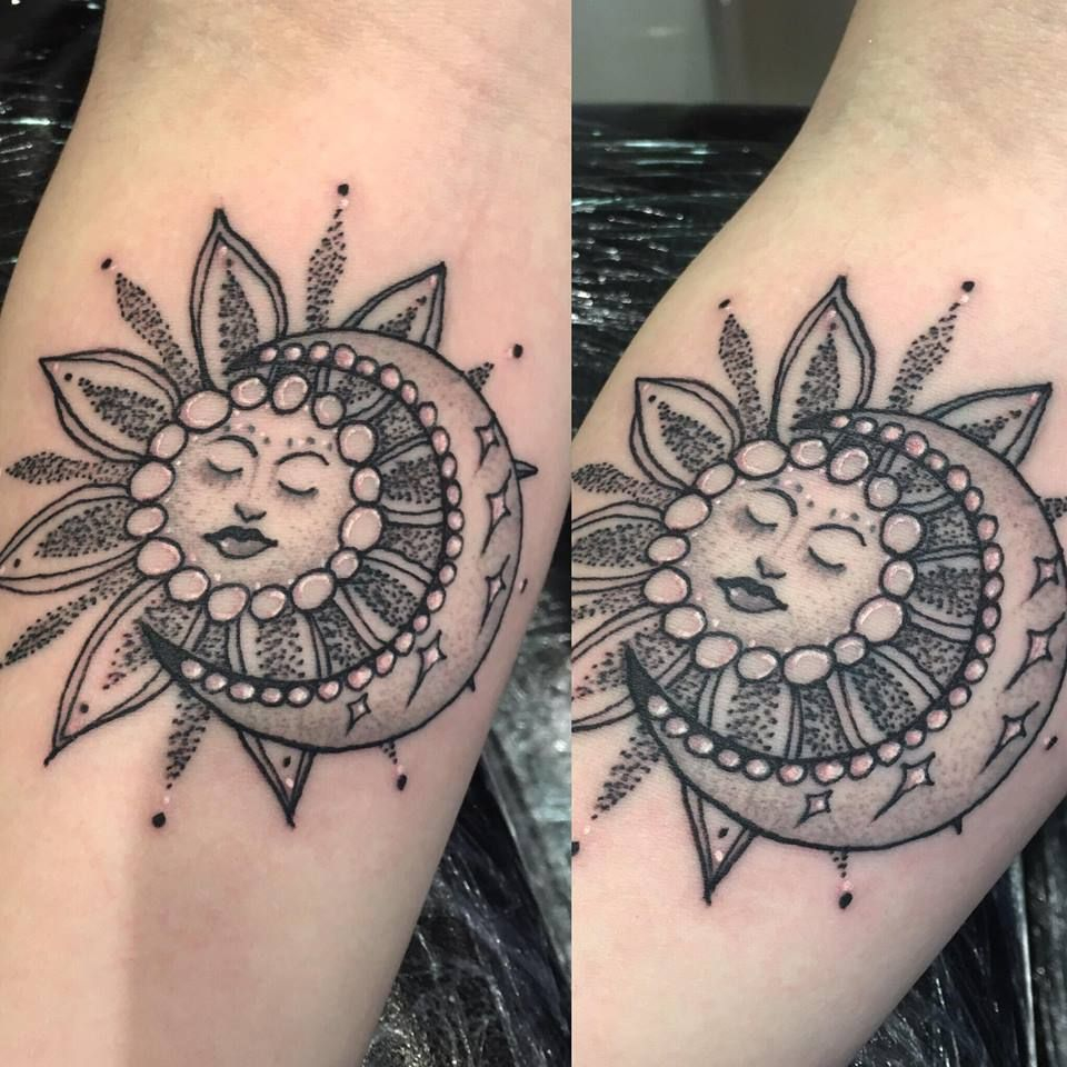 56 Wonderfully Artistic Sun And Moon Tattoo Ideas For Every Taste inside sizing 960 X 960