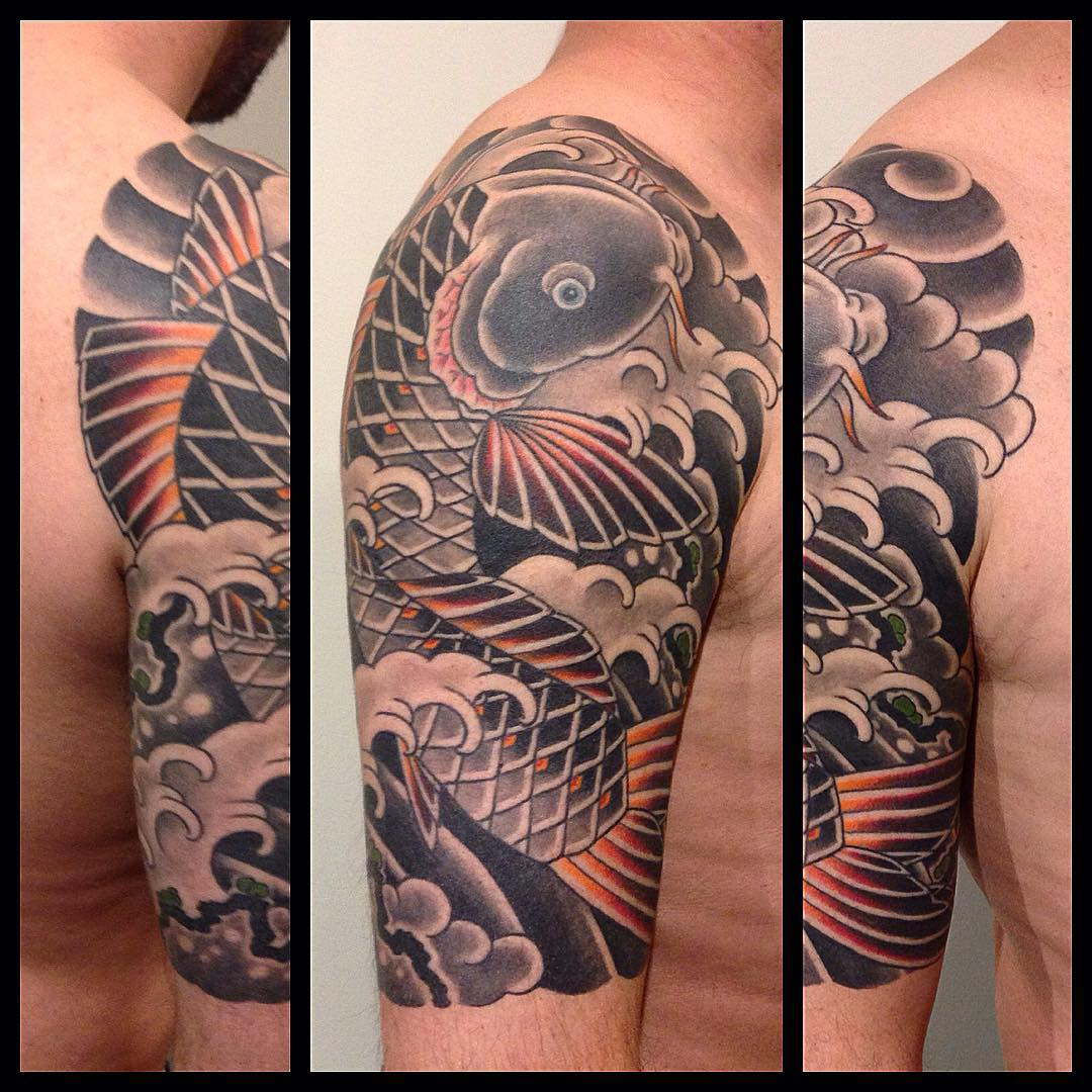 65 Japanese Koi Fish Tattoo Designs Meanings True Colors 2018 intended for size 1080 X 1080