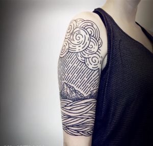 65 Remarkable Wave Tattoo Designs The Best Depiction Of The Ocean for dimensions 1080 X 1030