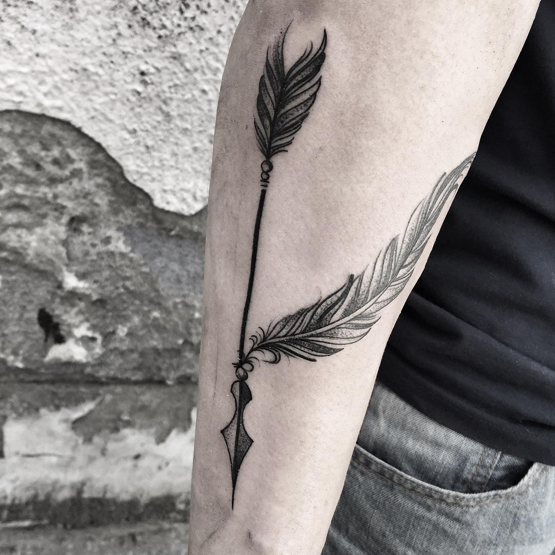 75 Best Arrow Tattoo Designs Meanings Good Choice For 2018 within proportions 1080 X 1080