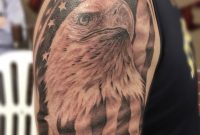 95 Bald Eagle With American Flag Tattoos Designs With Meanings regarding measurements 768 X 1024