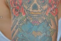 A Colourful Shoulderupper Arm Tattoo In The Style Of Mexicos Da throughout dimensions 865 X 1390