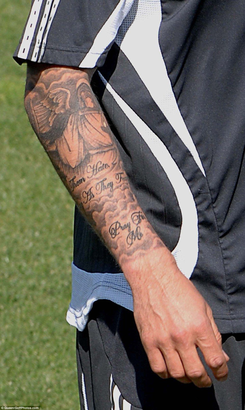 A Look Back At David Beckhams 40 Tattoos And Their Special Meanings inside sizing 962 X 1611