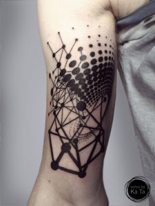 Abstract Black And White Geometric Arm Tattoo On Tattoochief regarding dimensions 946 X 1261