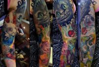 Alice In Wonderland Arm Tattoos Watercolor Tattoo Mecca Tattoos inside dimensions 1024 X 860