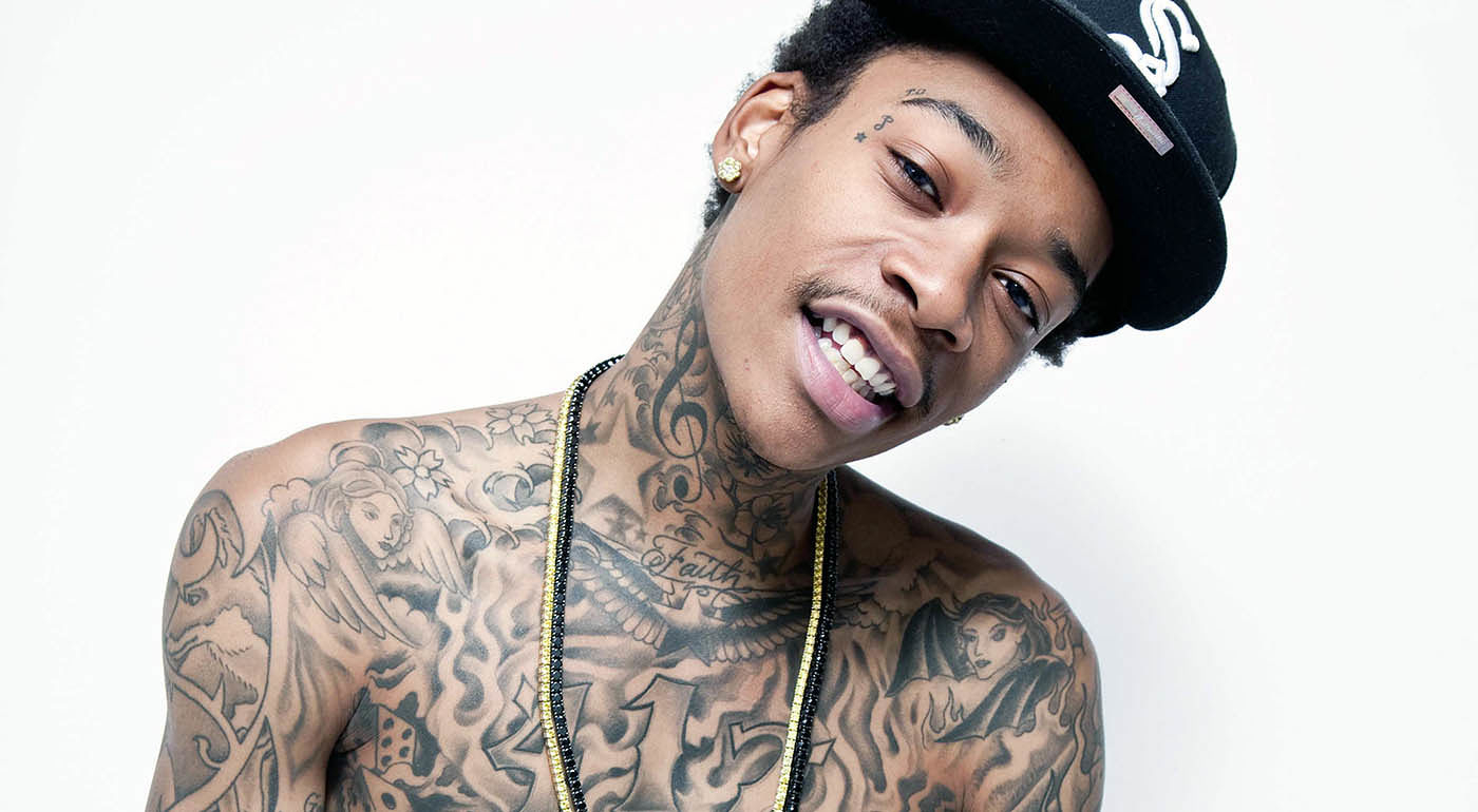 All Wiz Khalifa Tattoos Meanings Amber Rose Face Etc inside proportions 1400 X 770